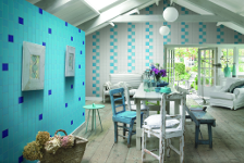 BLUE + PURPLE + WHITE